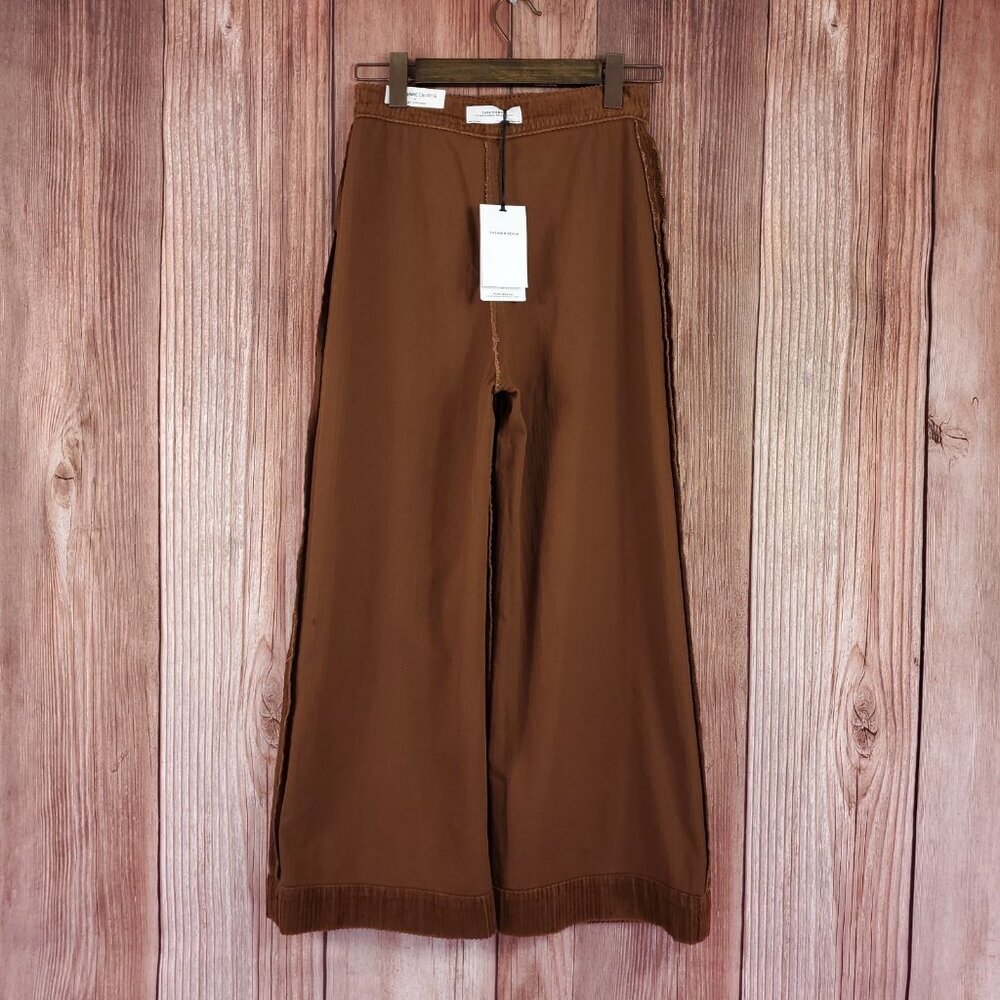 NWT Zara Womens Size 2 The Marine Culotte in Sweet Corduoiry Wide Leg Pants - Picture 4 of 15